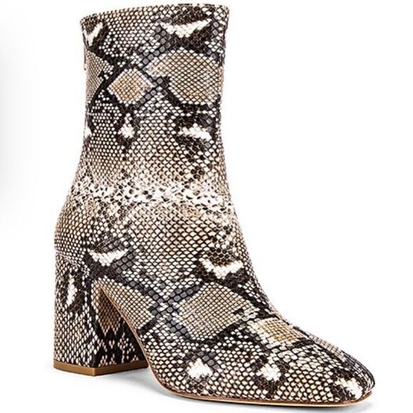 Raye Revolve Snakeskin Pattern City Boots - Picture 1 of 5